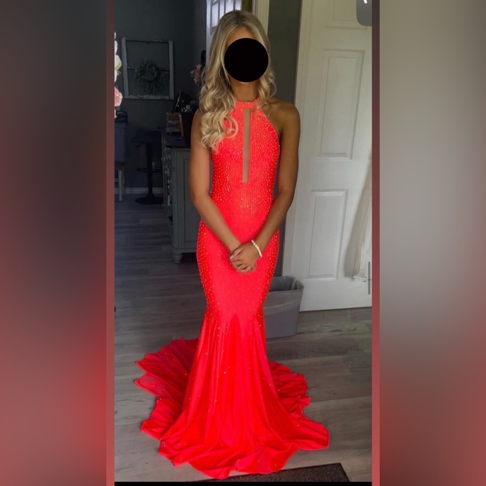 Elegant Red Evening Gown